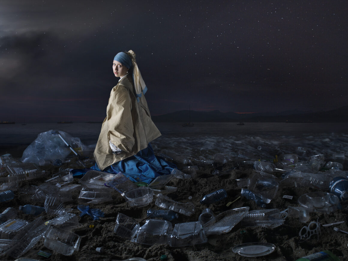 Artist dinagoldstein's mistresspieces series, recreating and reimagining masterpieces with iconic models